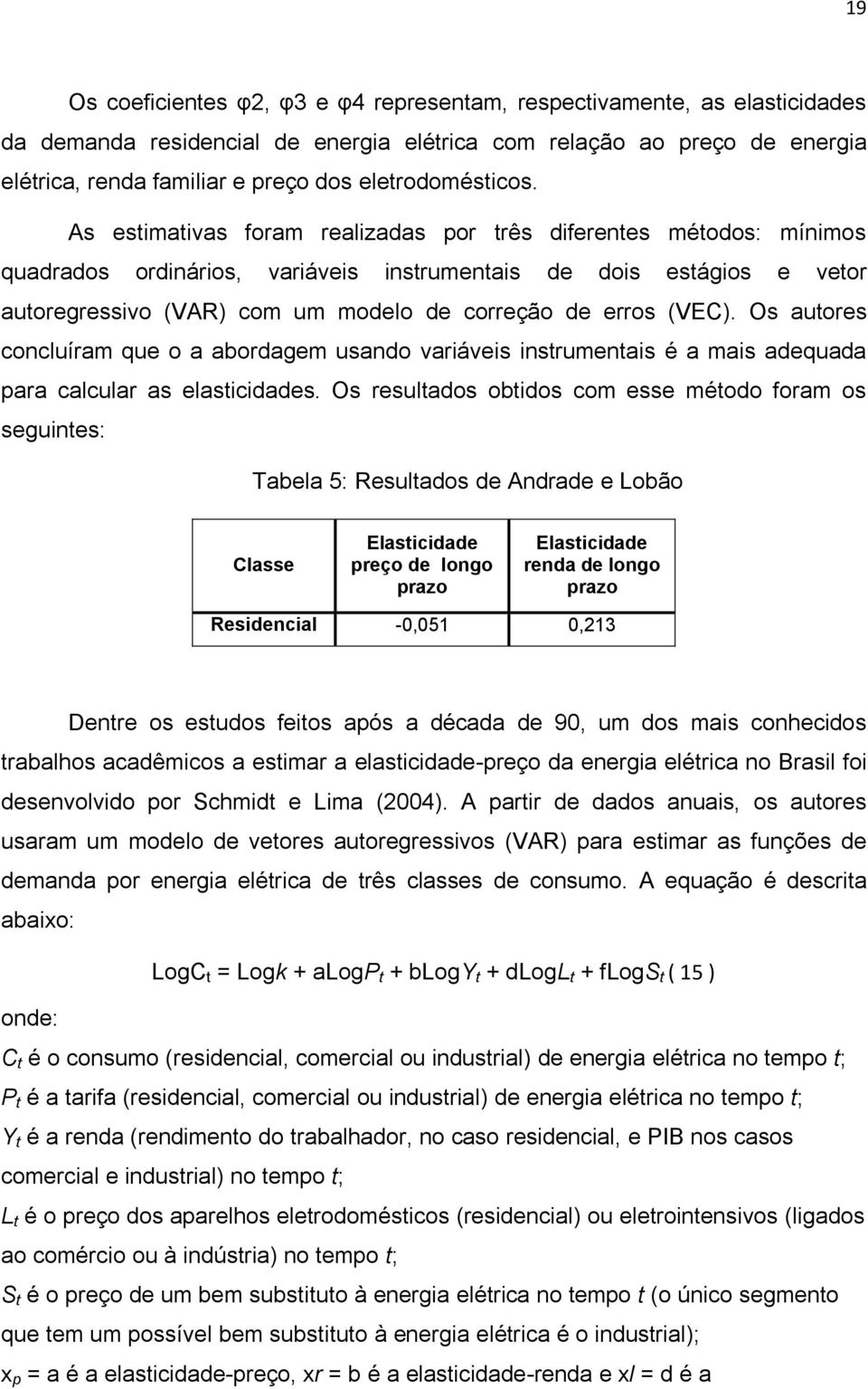 As estimativas foram realizadas por três diferentes métodos: mínimos quadrados ordinários, variáveis instrumentais de dois estágios e vetor autoregressivo (VAR) com um modelo de correção de erros