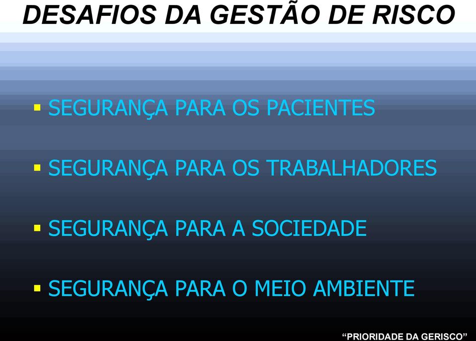 SEGURANÇA PARA OS TRABALHADORES SEGURANÇA