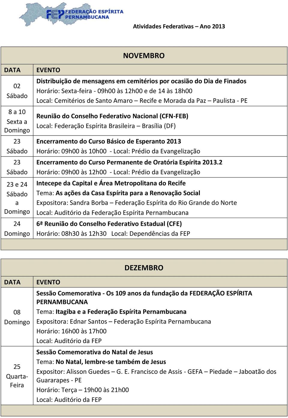 da Evanglização Encrramnto do Curso Prmannt d Oratória Espírita 2013.