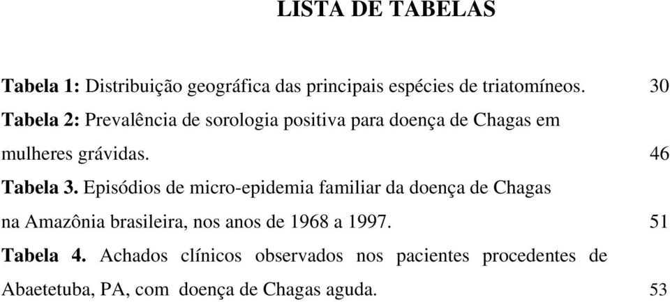 Episódios de micro-epidemia familiar da doença de Chagas na Amazônia brasileira, nos anos de 1968 a 1997.