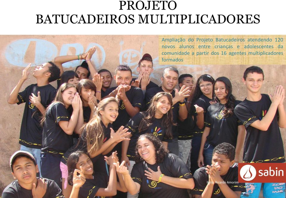 entre crianças e adolescentes da comunidade a partir