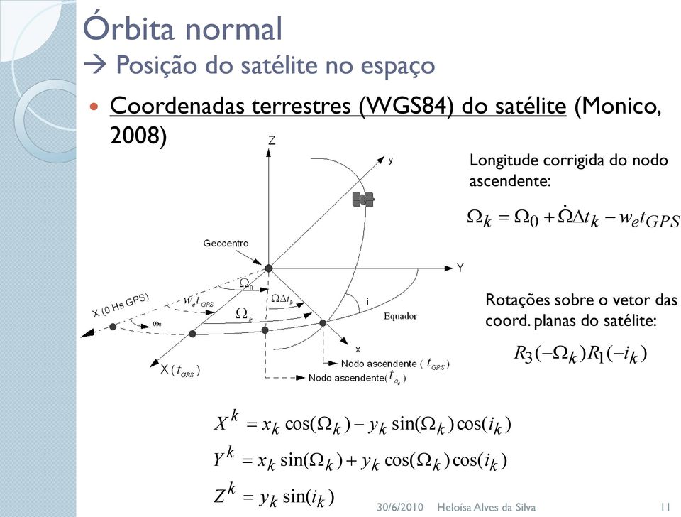 vetor das coord.