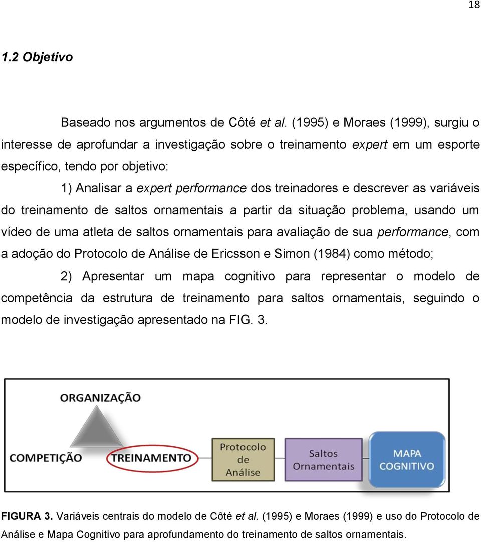 descrever as variáveis do treinamento de saltos ornamentais a partir da situação problema, usando um vídeo de uma atleta de saltos ornamentais para avaliação de sua performance, com a adoção do