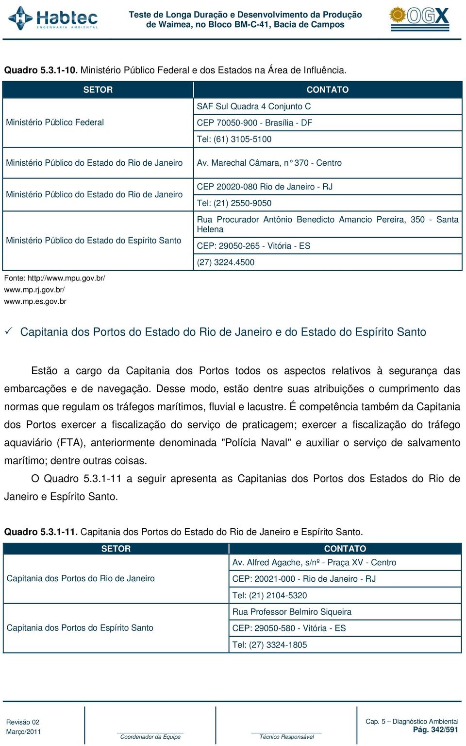 Marechal Câmara, n 370 - Centro Ministério Público do Estado do Rio de Janeiro Ministério Público do Estado do Espírito Santo CEP 20020-080 Rio de Janeiro - RJ Tel: (21) 2550-9050 Rua Procurador