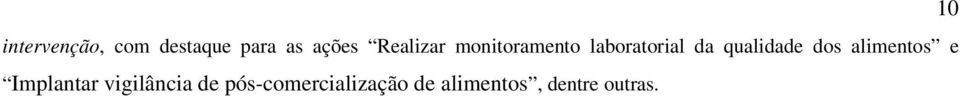 qualidade dos alimentos e Implantar