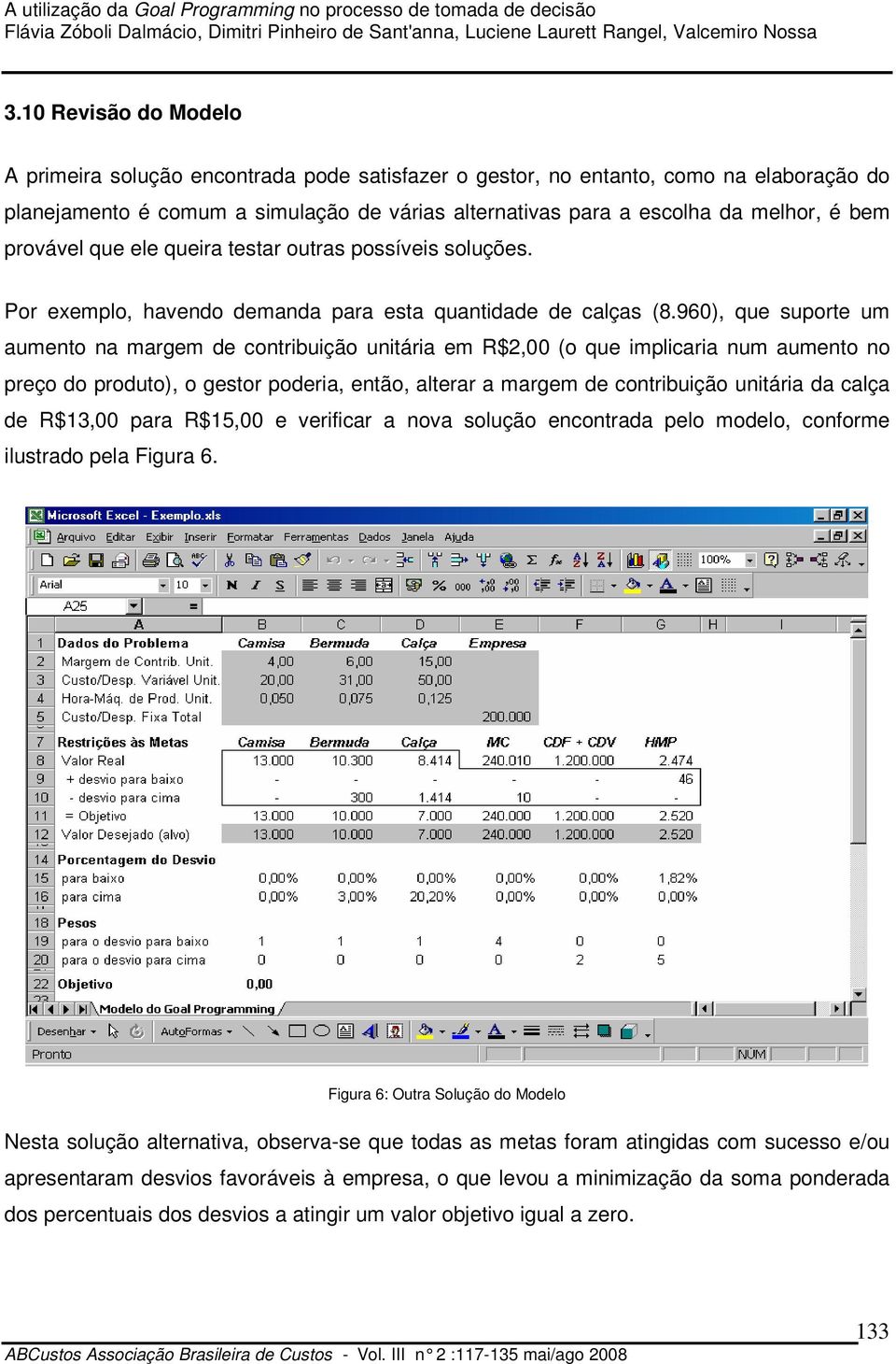 960), que suporte um aumento na margem de contribuição unitária em R$,00 (o que implicaria num aumento no preço do produto), o gestor poderia, então, alterar a margem de contribuição unitária da