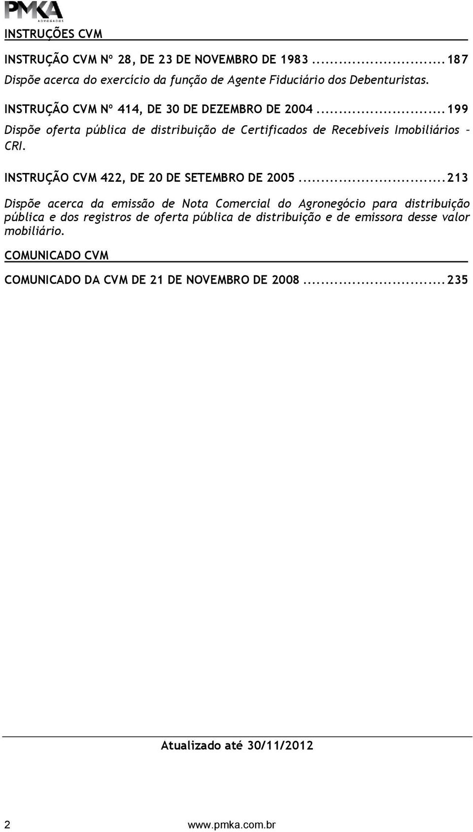 INSTRUÇÃO CVM 422, DE 20 DE SETEMBRO DE 2005.