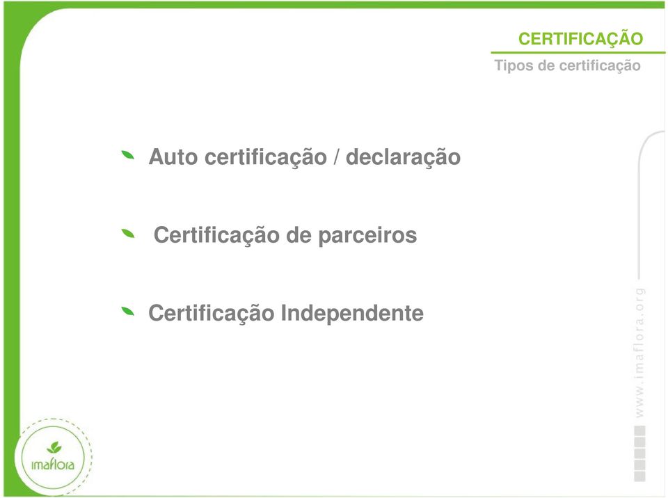 certificação / declaração