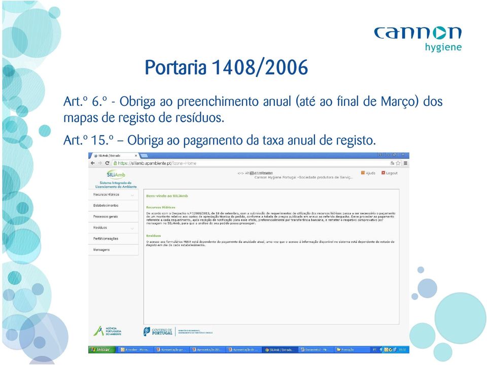 final de Março) dos mapas de registo de