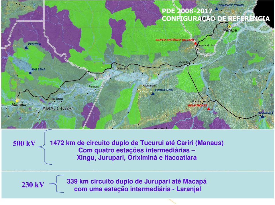 intermediárias Xingu, Jurupari, Oriximiná e Itacoatiara 339 km