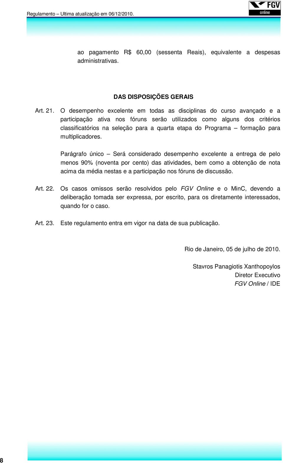 Programa formação para multiplicadores.