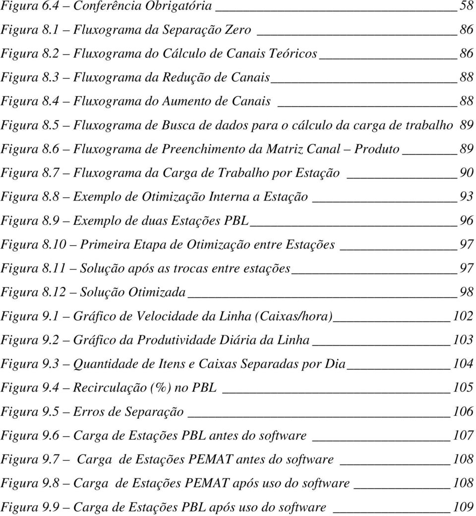 7 Fluxograma da Carga de Trabalho por Estação 90 Figura 8.8 Exemplo de Otimização Interna a Estação 93 Figura 8.9 Exemplo de duas Estações PBL 96 Figura 8.