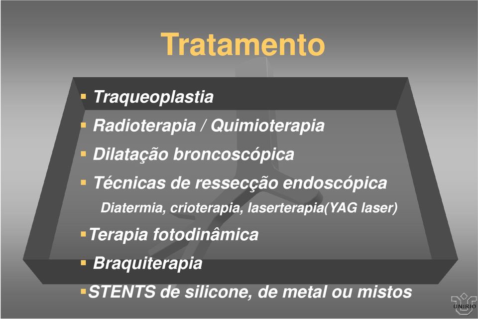 Diatermia, crioterapia, laserterapia(yag laser) Terapia