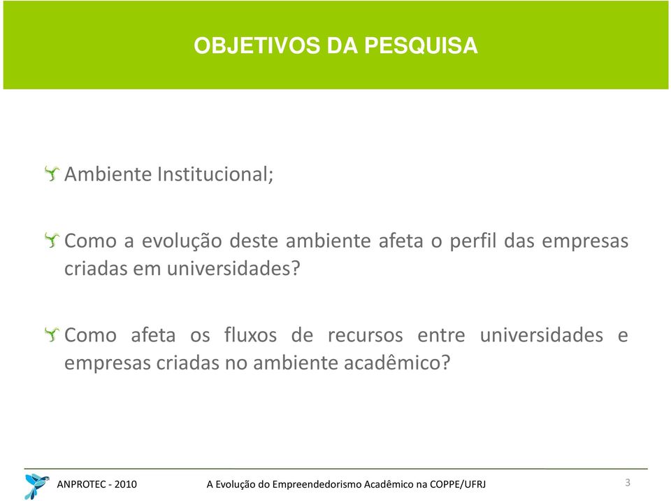 criadas em universidades?