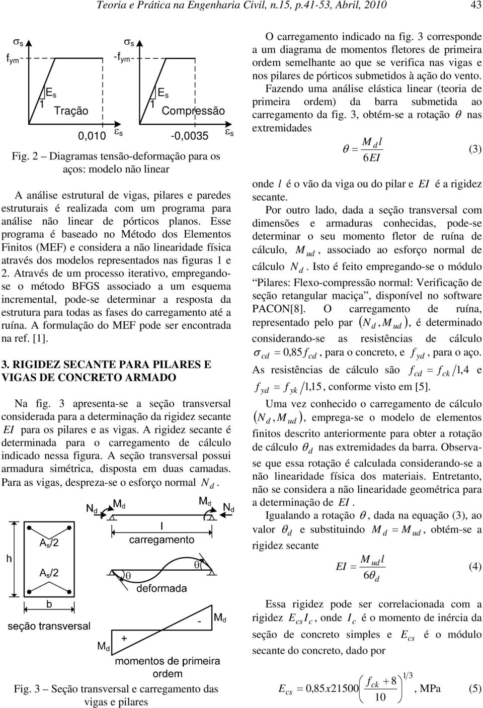 Esse programa é baseao o Métoo os Eemetos Fiitos (MEF) e cosiera a ão ieariae física através os moeos represetaos as figuras 1 e 2.