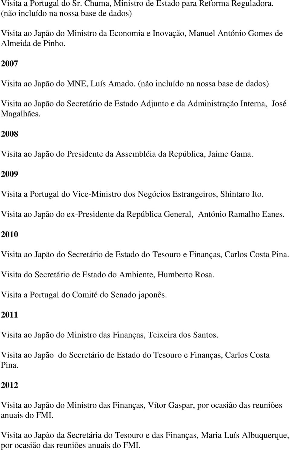 (não incluído na nossa base de dados) Visita ao Japão do Secretário de Estado Adjunto e da Administração Interna, José Magalhães.