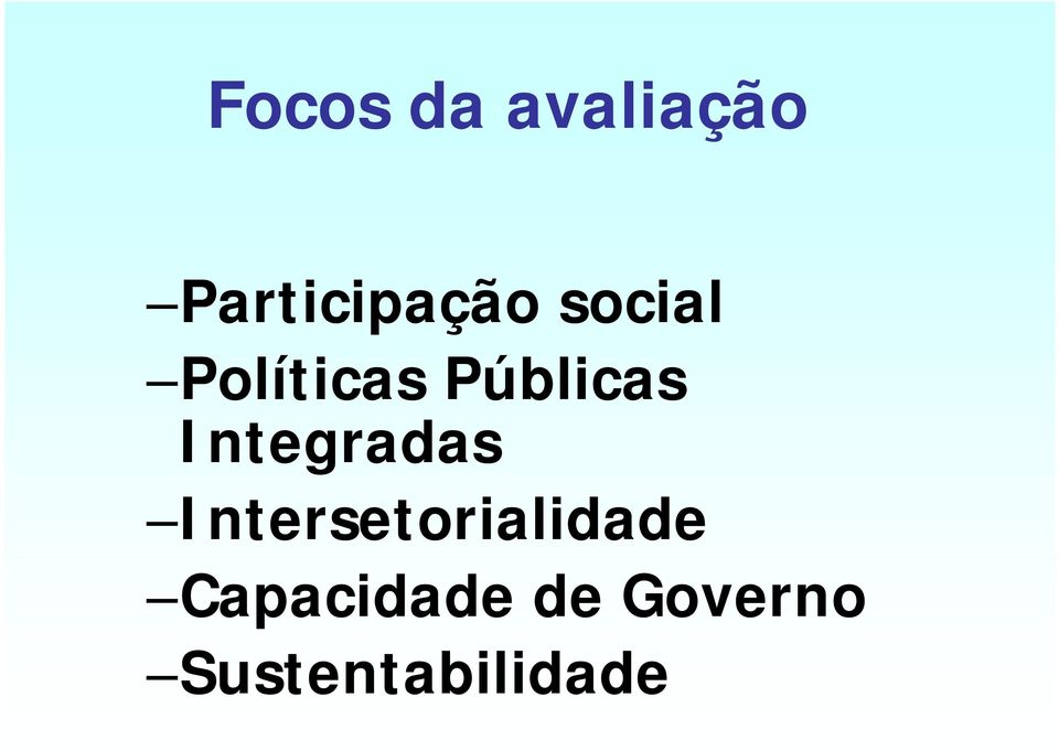 Integradas Intersetorialidade