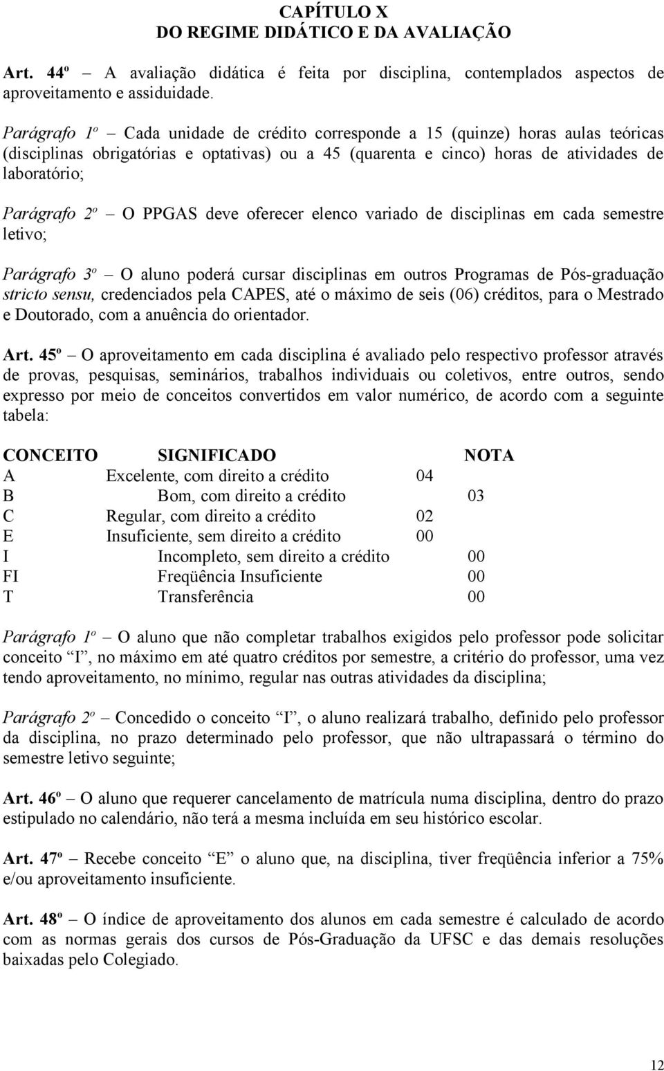 o O PPGAS deve oferecer elenco variado de disciplinas em cada semestre letivo; Parágrafo 3 o O aluno poderá cursar disciplinas em outros Programas de Pós-graduação stricto sensu, credenciados pela