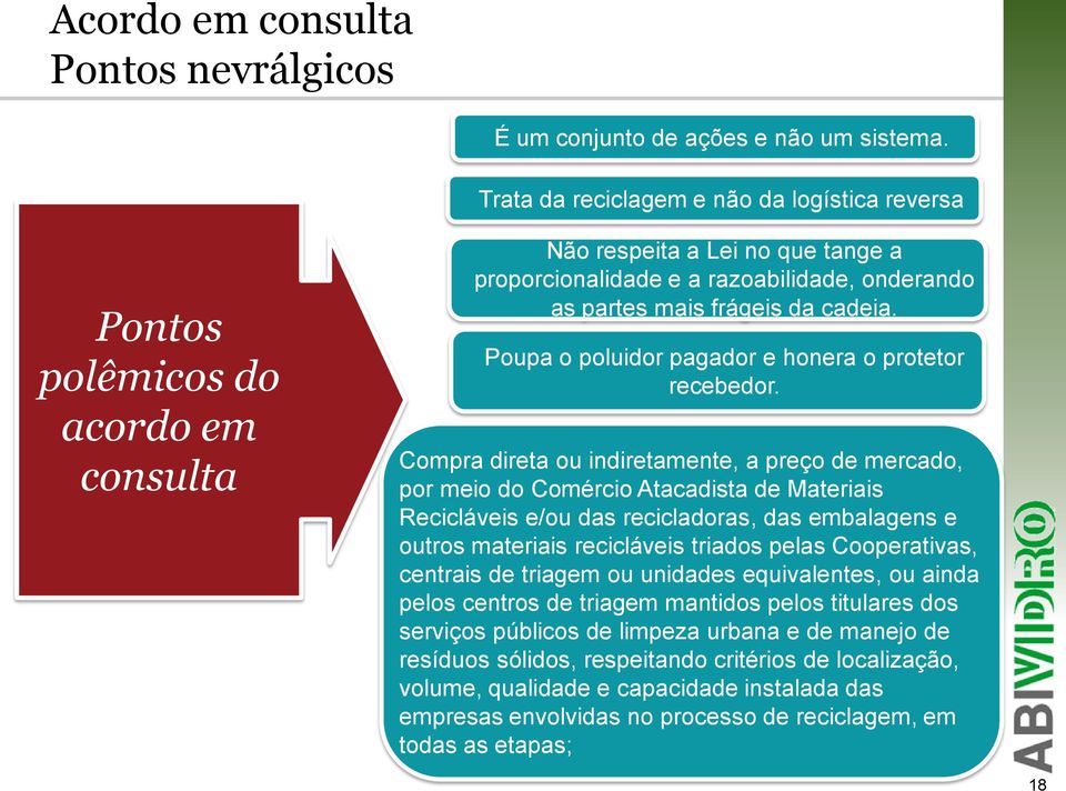 Poupa o poluidor pagador e honera o protetor recebedor.