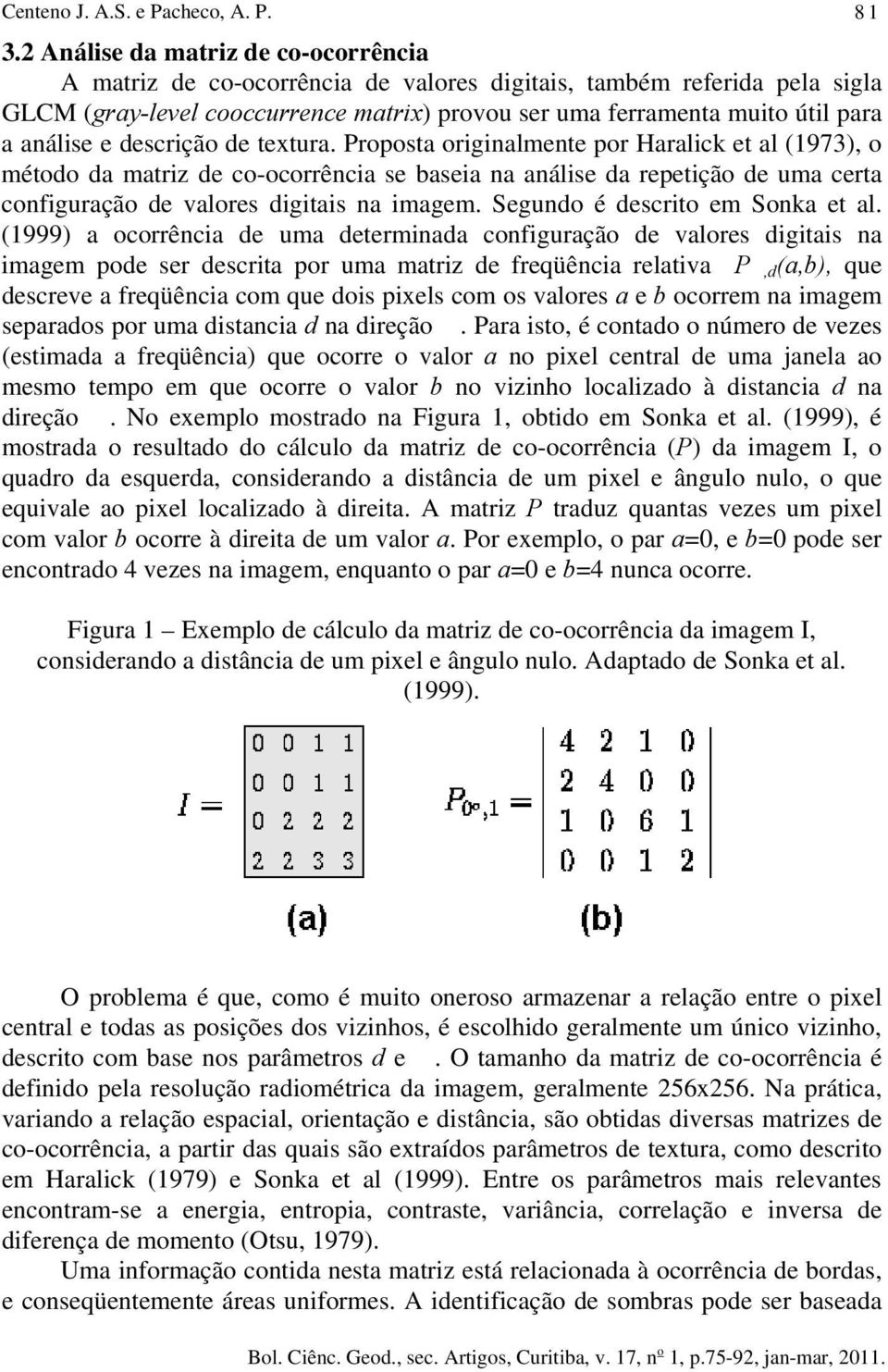 análise e descrição de textura.