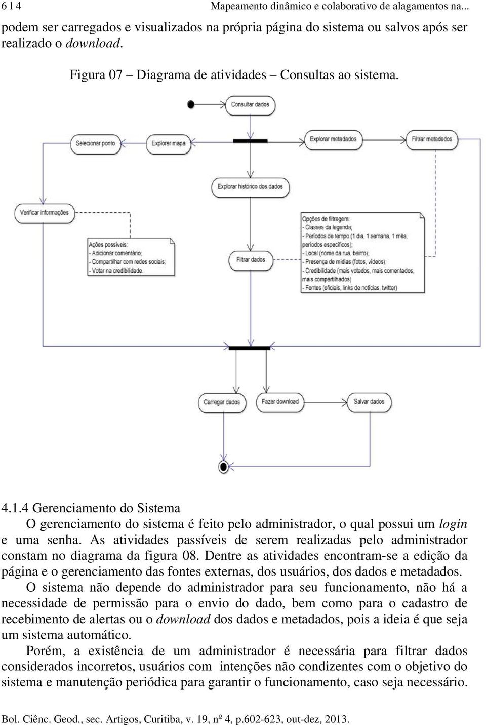 As atividades passíveis de serem realizadas pelo administrador constam no diagrama da figura 08.