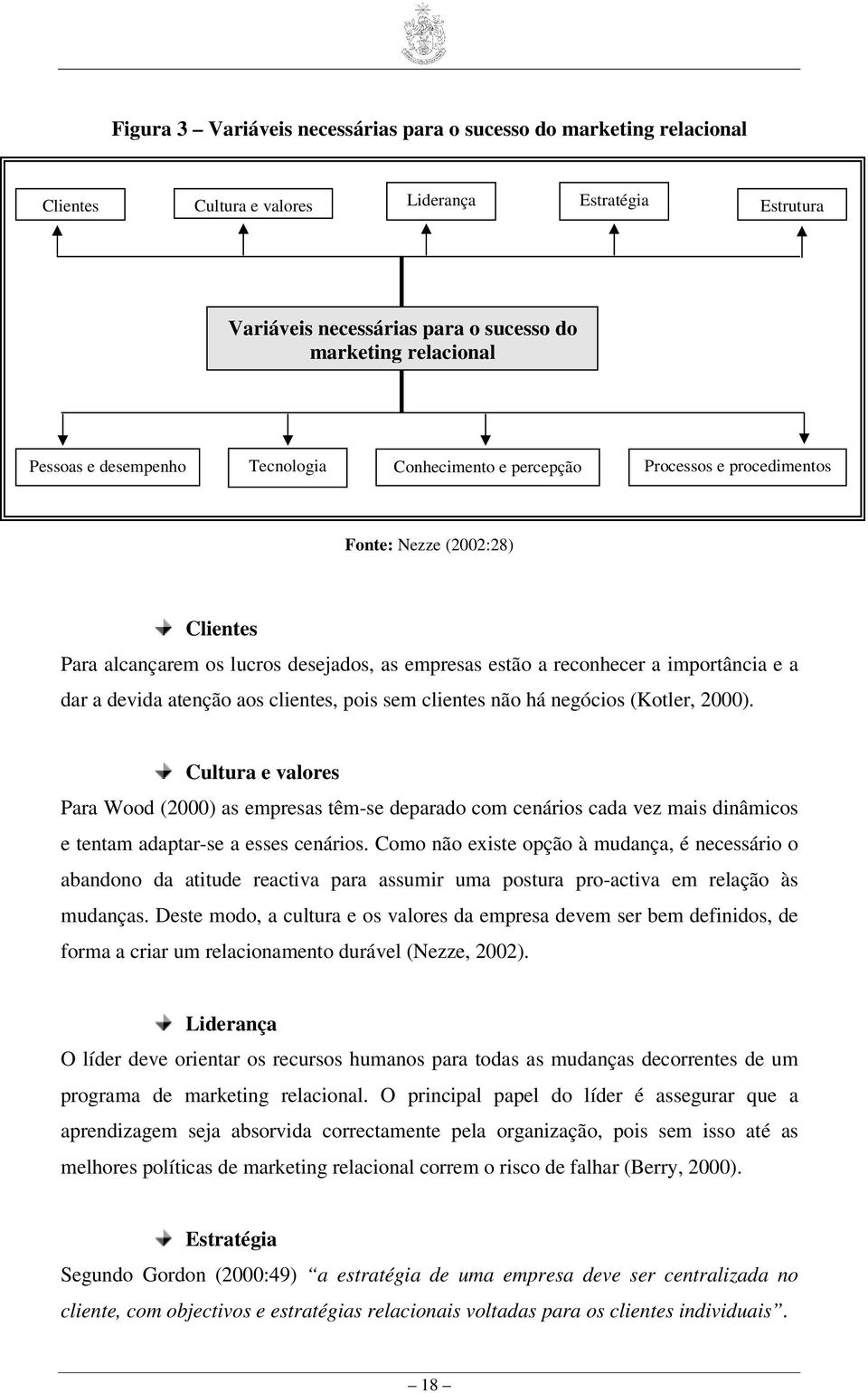 devida atenção aos clientes, pois sem clientes não há negócios (Kotler, 2000).