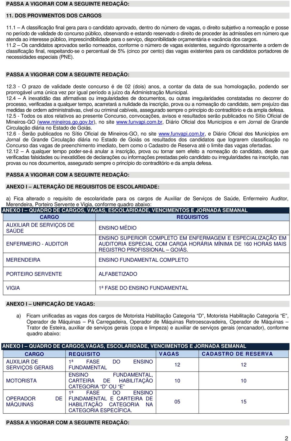 direito de proceder às admissões em número que atenda ao interesse público, imprescindibilidade para o serviço, disponibilidade orçamentária e vacância dos cargos. 11.