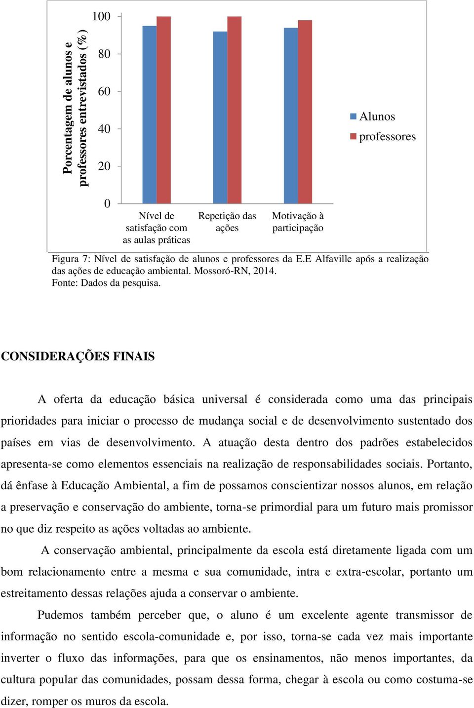 CONSIDERAÇÕES FINAIS A oferta da educação básica universal é considerada como uma das principais prioridades para iniciar o processo de mudança social e de desenvolvimento sustentado dos países em