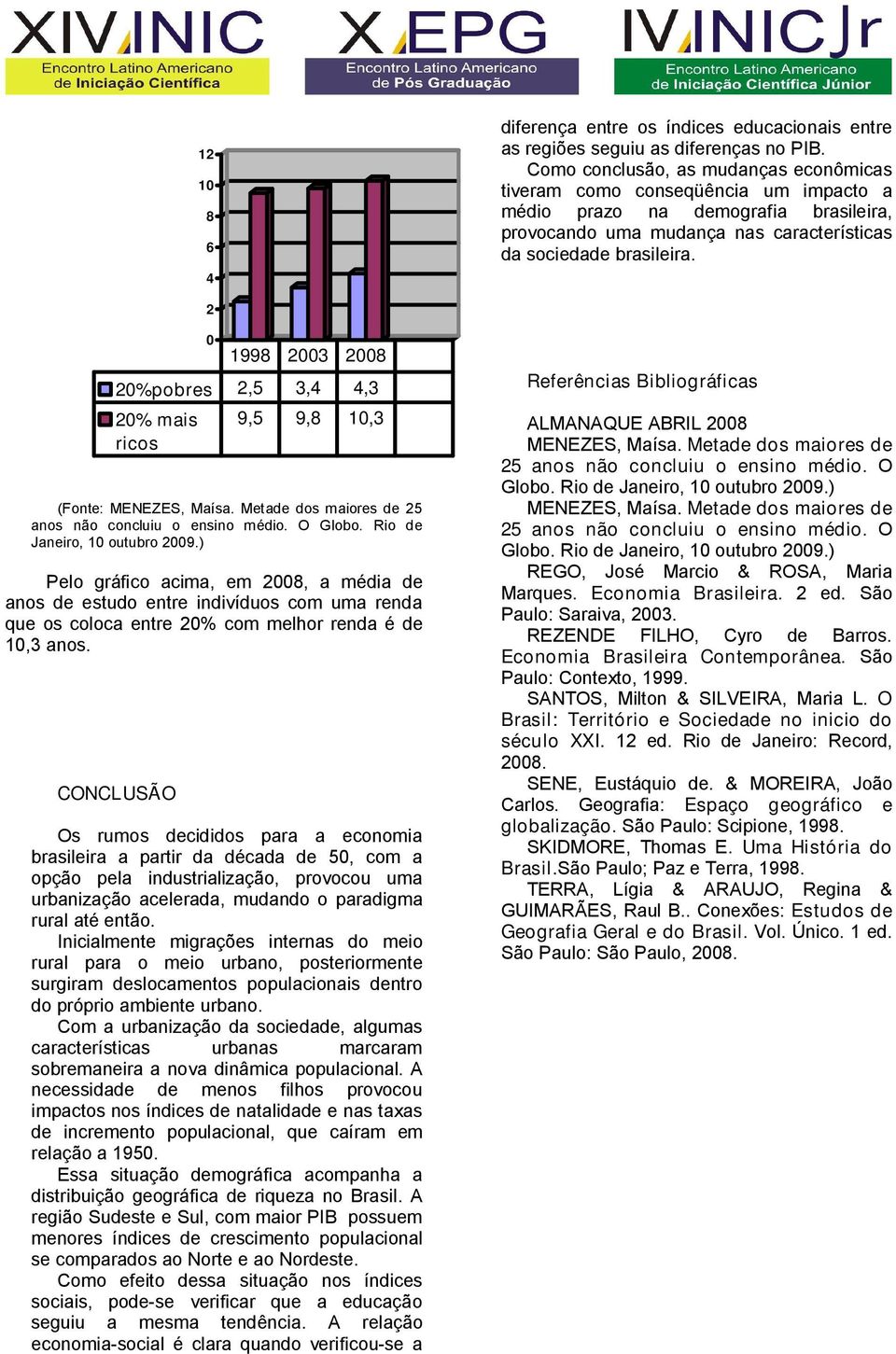 CONCLUSÃO Os rumos decididos para a economia brasileira a partir da década de 50, com a opção pela industrialização, provocou uma urbanização acelerada, mudando o paradigma rural até então.