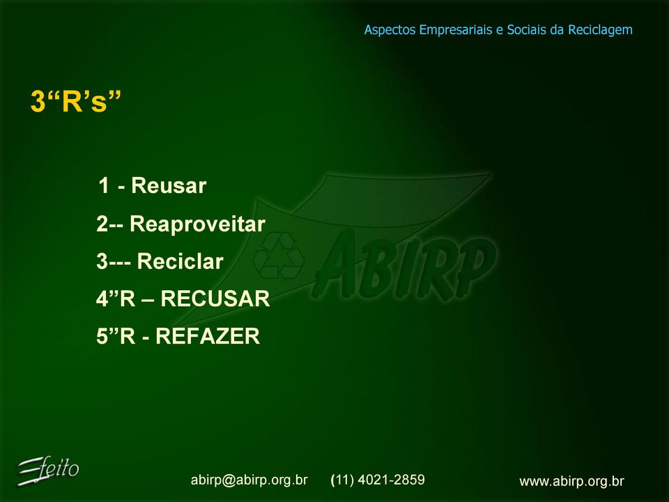 3--- Reciclar 4 R