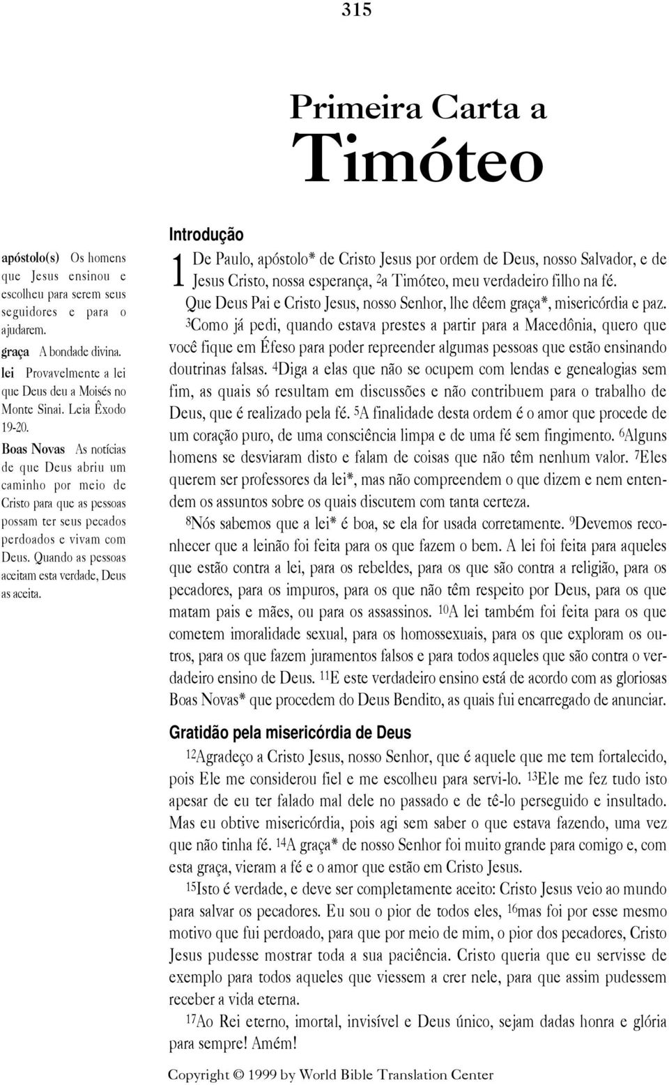 Boas Novas As not cias de que Deus abriu um caminho por meio de Cristo para que as pessoas possam ter seus pecados perdoados e vivam com Deus. Quando as pessoas aceitam esta verdade, Deus as aceita.