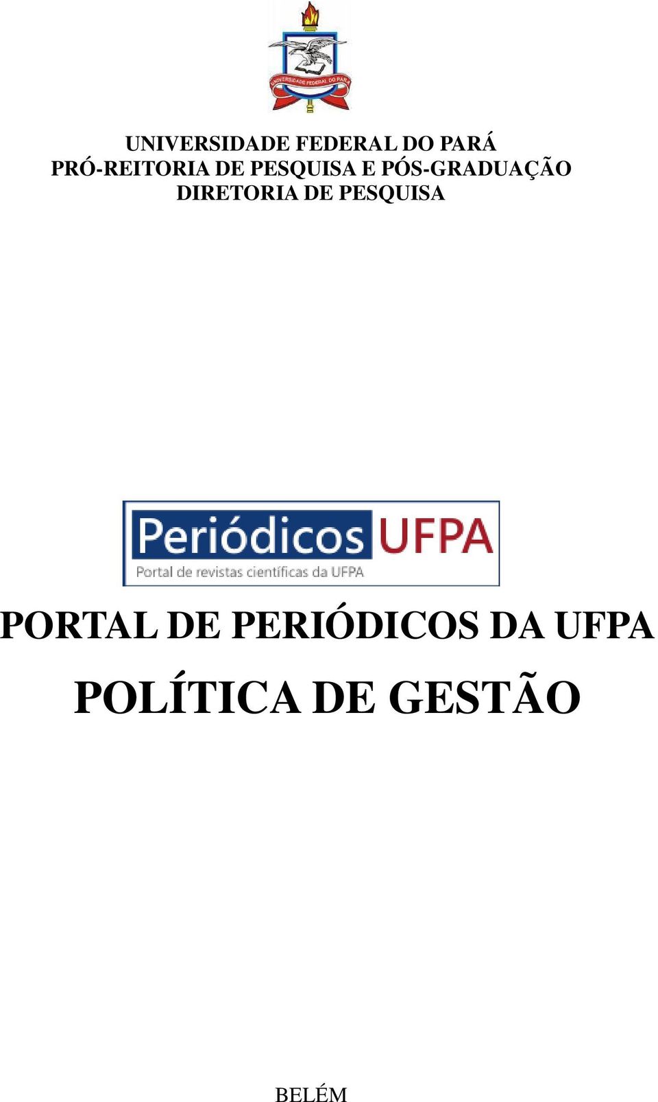 PÓS-GRADUAÇÃO DIRETORIA DE PESQUISA