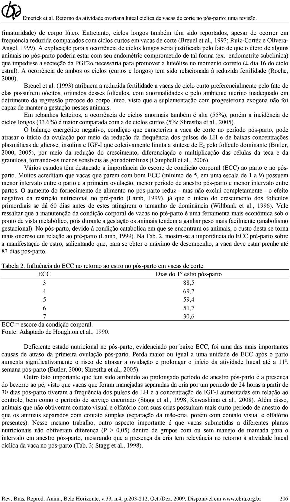 A explicação para a ocorrência de ciclos longos seria justificada pelo fato de que o útero de alguns animais no pós-parto poderia estar com seu endométrio comprometido de tal forma (ex.