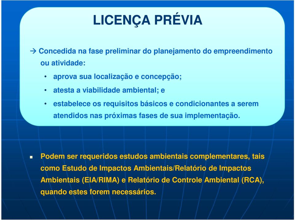 próximas fases de sua implementação.