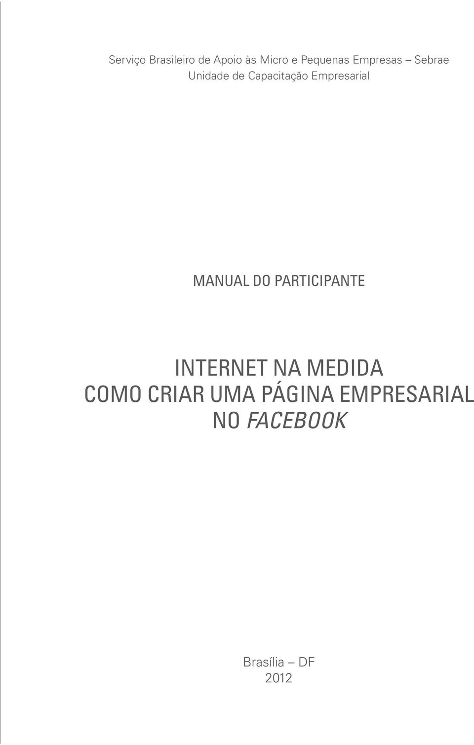 Capacitação Empresarial MANUAL DO