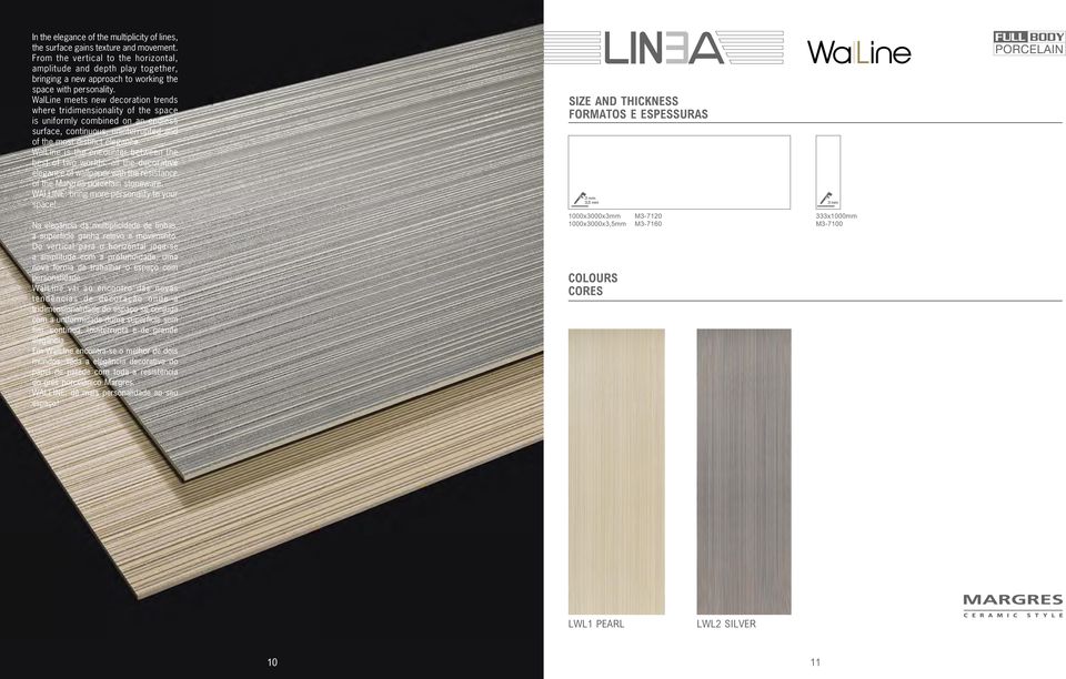 WalLine meets new decoration trends where tridimensionality of the space is uniformly combined on an endless surface, continuous, uninterrupted and of the most distinct elegance.