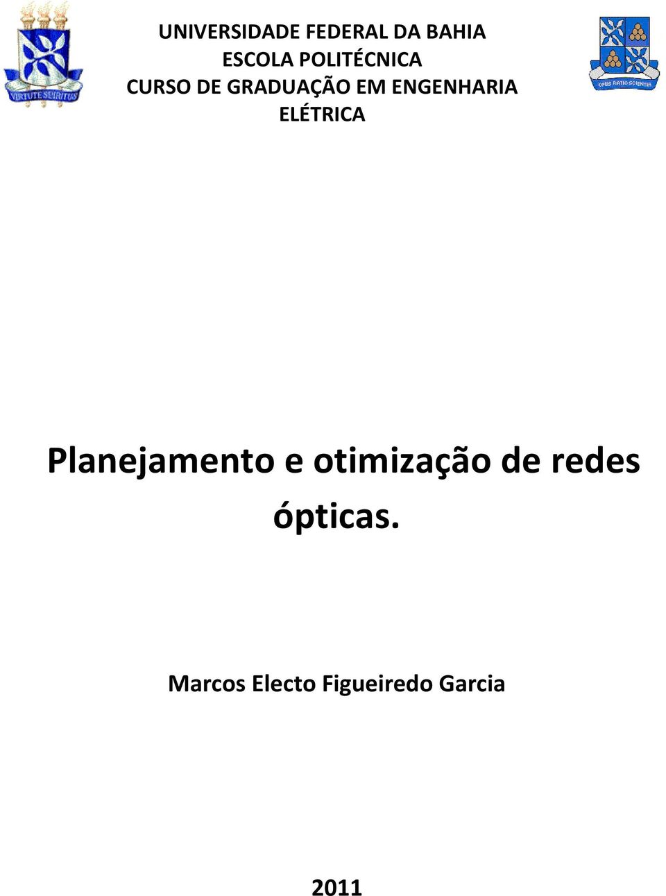 ENGENHARIA ELÉTRICA Planejamento e