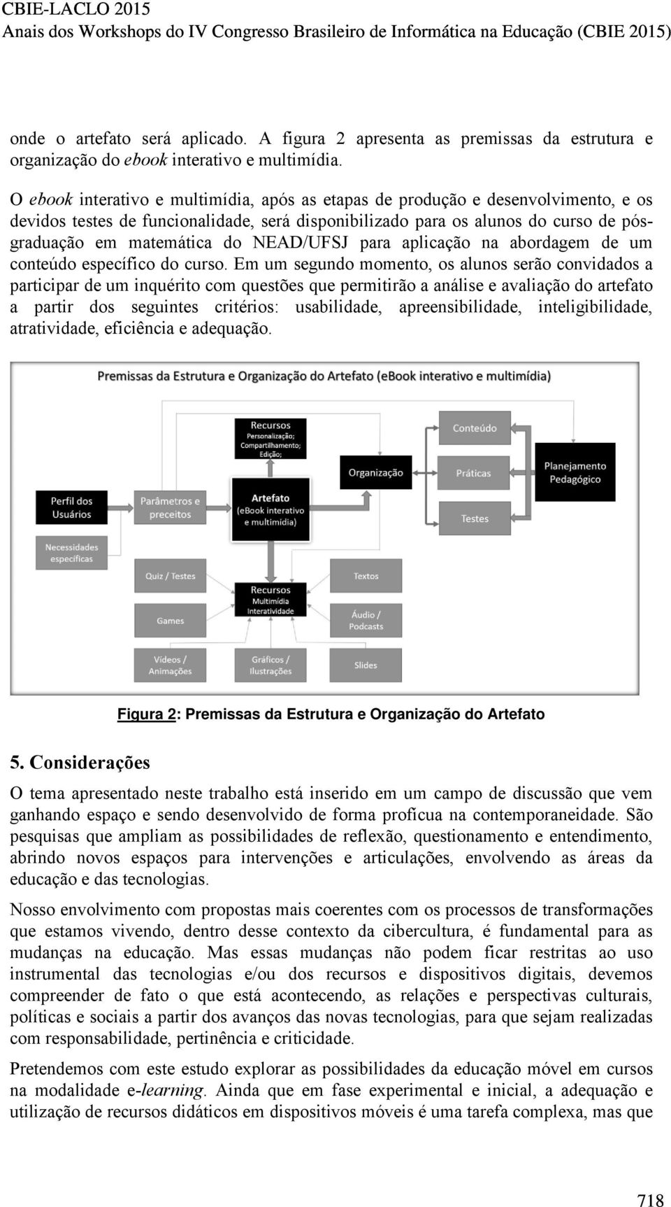 NEAD/UFSJ para aplicação na abordagem de um conteúdo específico do curso.