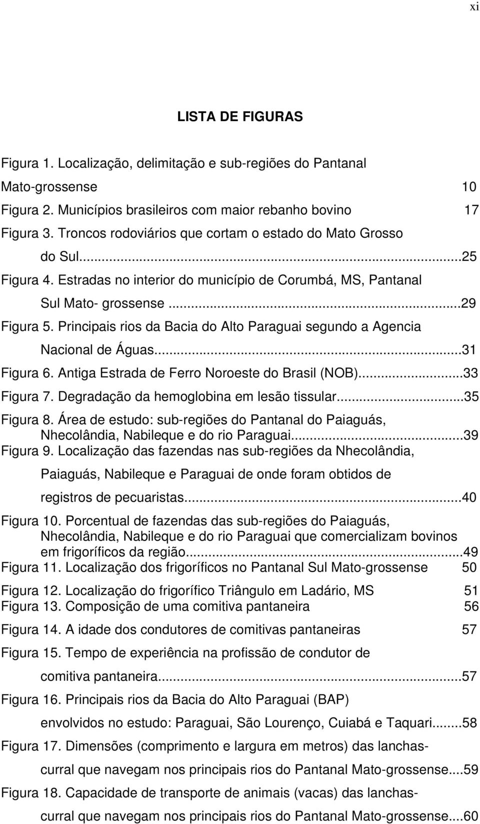 Principais rios da Bacia do Alto Paraguai segundo a Agencia Nacional de Águas...31 Figura 6. Antiga Estrada de Ferro Noroeste do Brasil (NOB)...33 Figura 7.