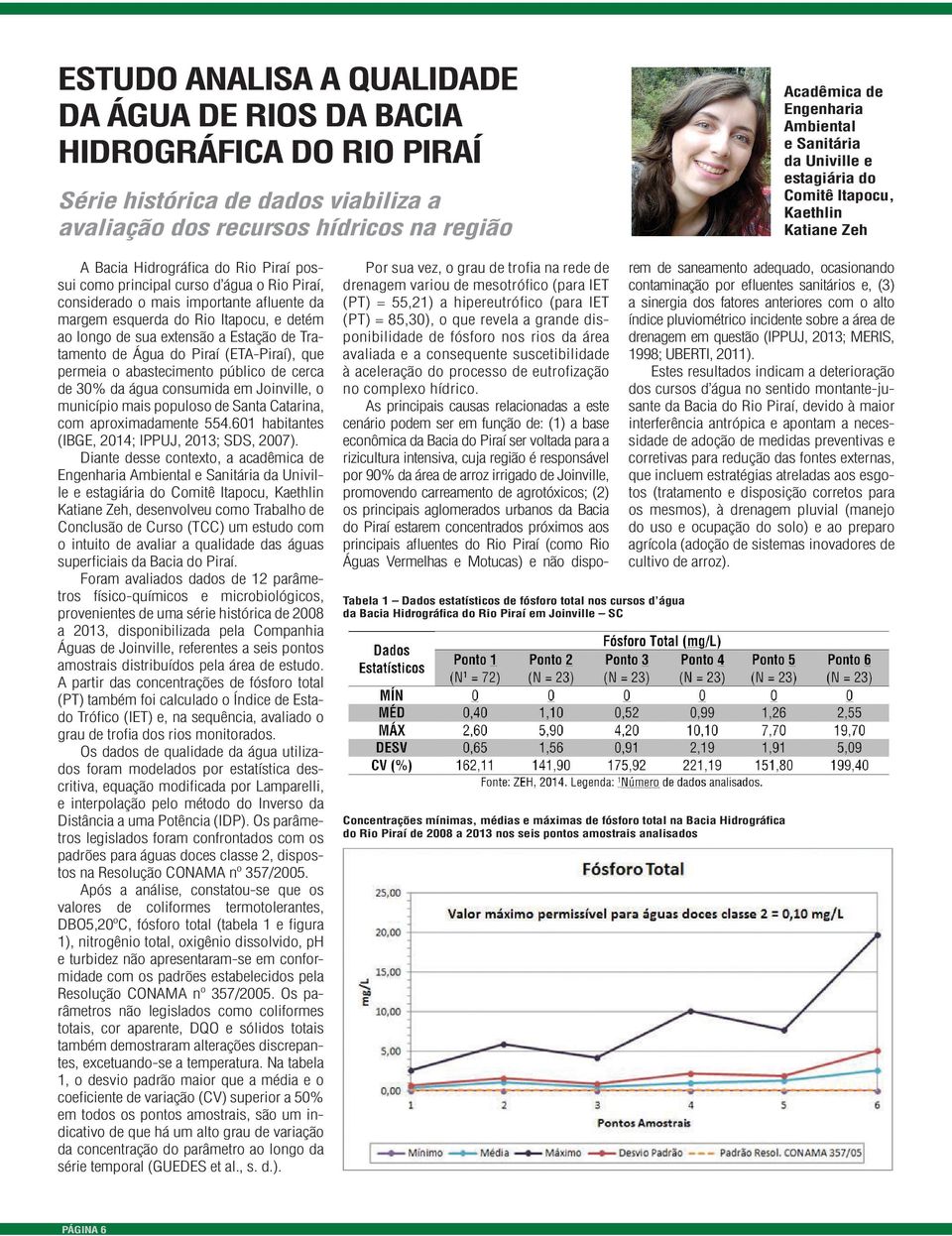 margem esquerda do Rio Itapocu, e detém ao longo de sua extensão a Estação de Tratamento de Água do Piraí (ETA-Piraí), que permeia o abastecimento público de cerca de 30% da água consumida em