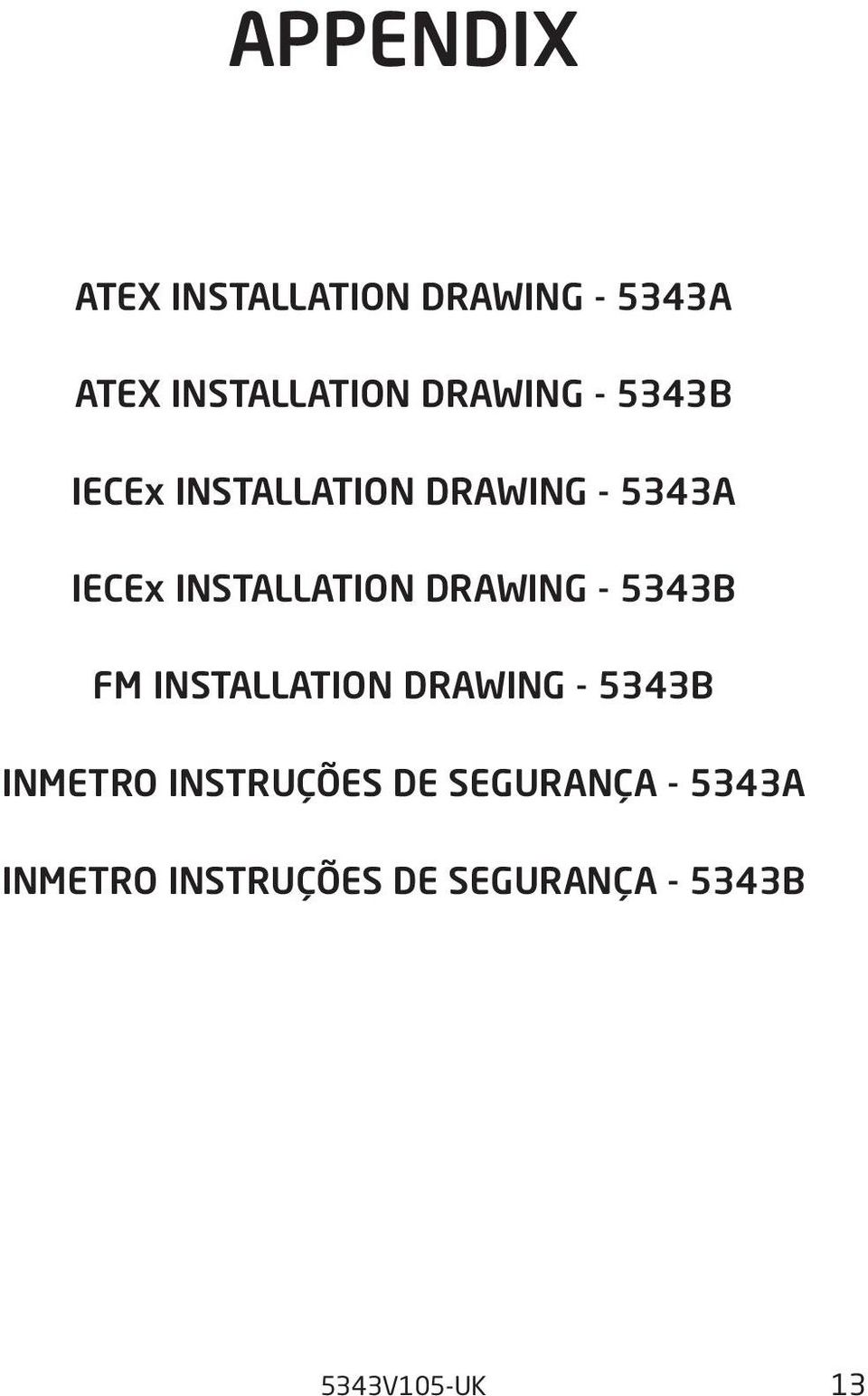 drawing - 5343b FM Installation drawing - 5343B INMETRO Instruções