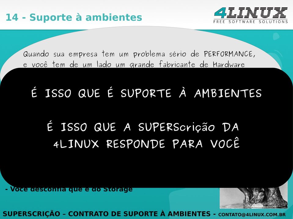 AMBIENTES a empresa do Banco de Dados. O que normalmente acontece?