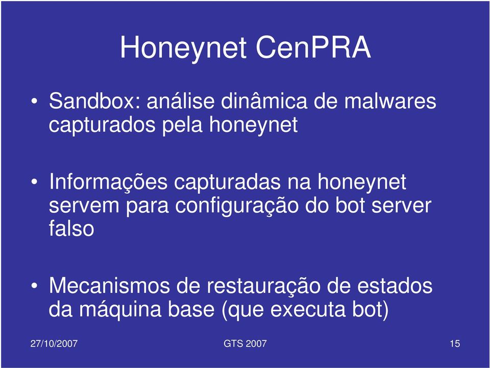 servem para configuração do bot server falso Mecanismos de