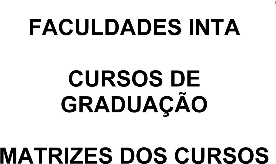 GRADUAÇÃO