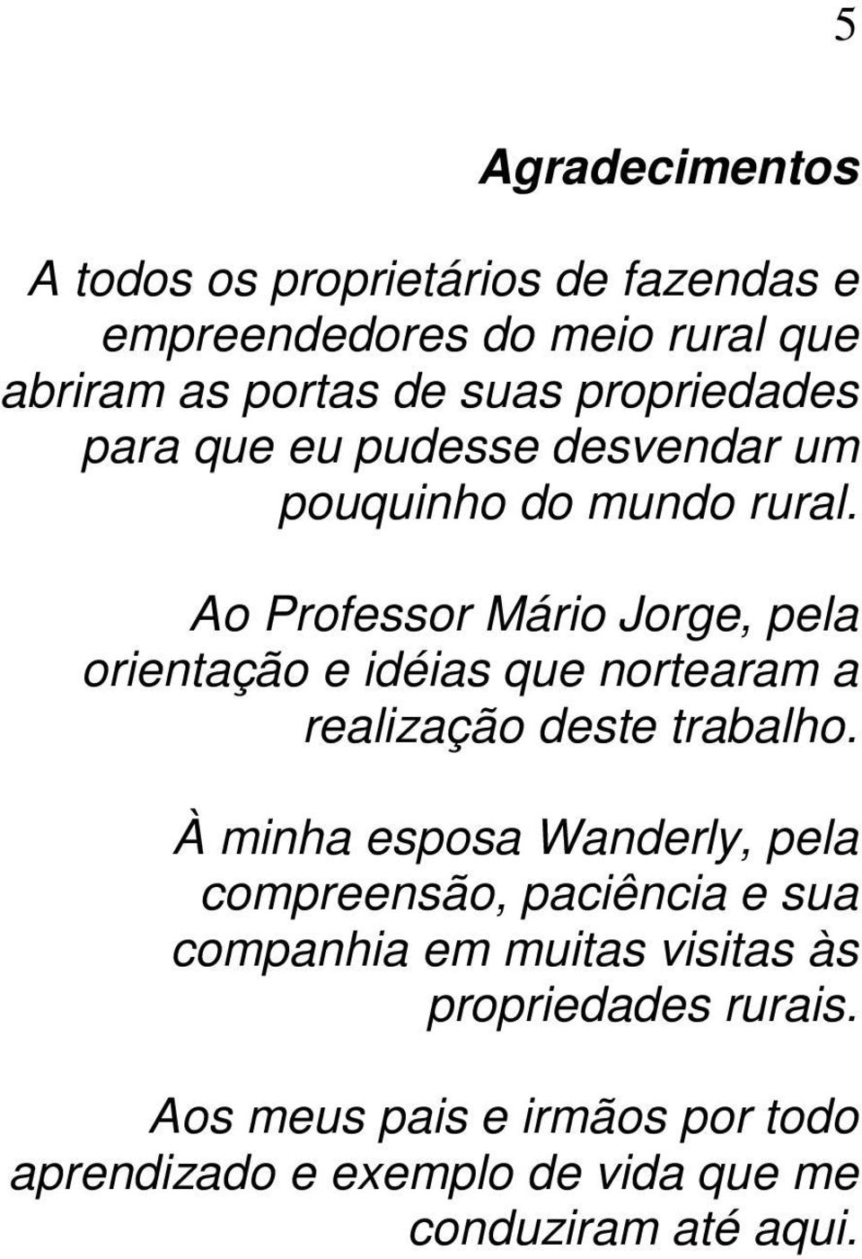 Ao Professor Mário Jorge, pela orientação e idéias que nortearam a realização deste trabalho.