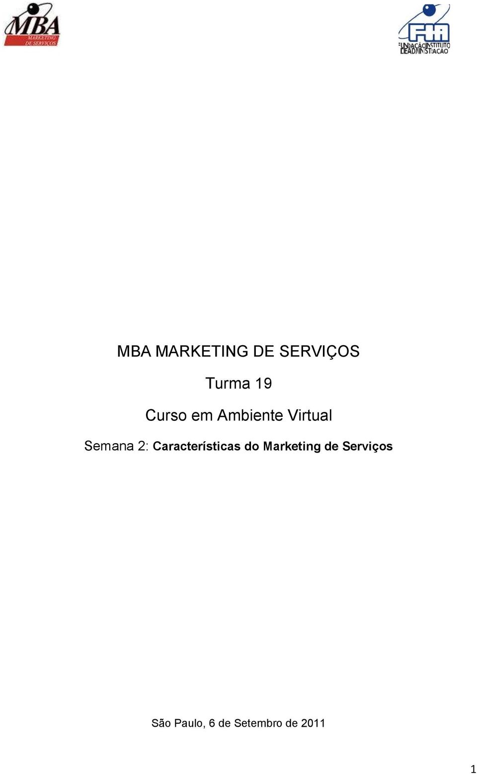 Características do Marketing de