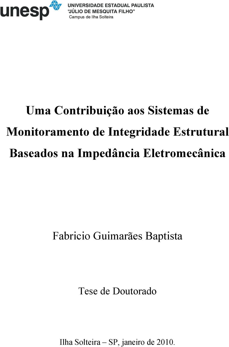 na Impedância Eletromecânica Fabricio Guimarães