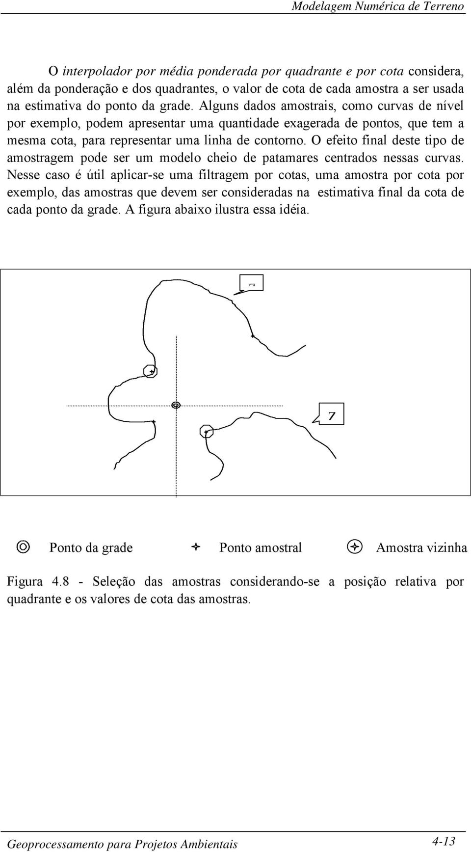 O efeito final deste tipo de amostragem pode ser um modelo cheio de patamares centrados nessas curvas.