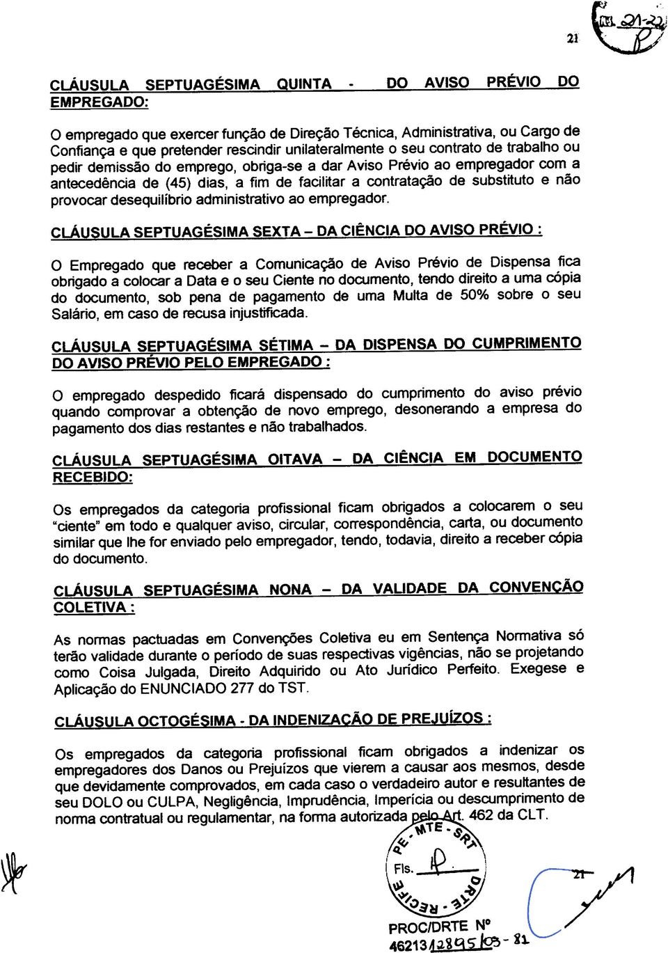 desequilíbrio administrativo ao empregador.