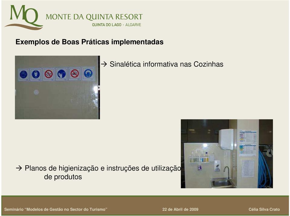 informativa nas Cozinhas Planos de